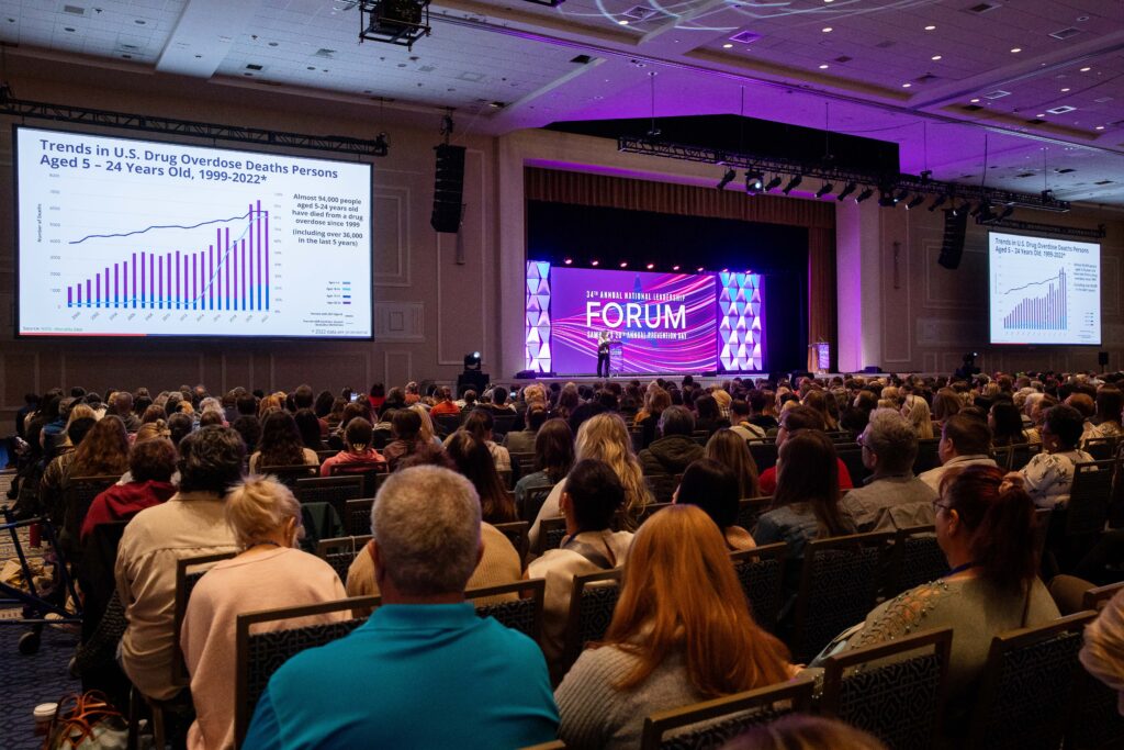 Wide shot of the audience during Leadership Plenary at the 34th Annual CADCA Leadership Forum